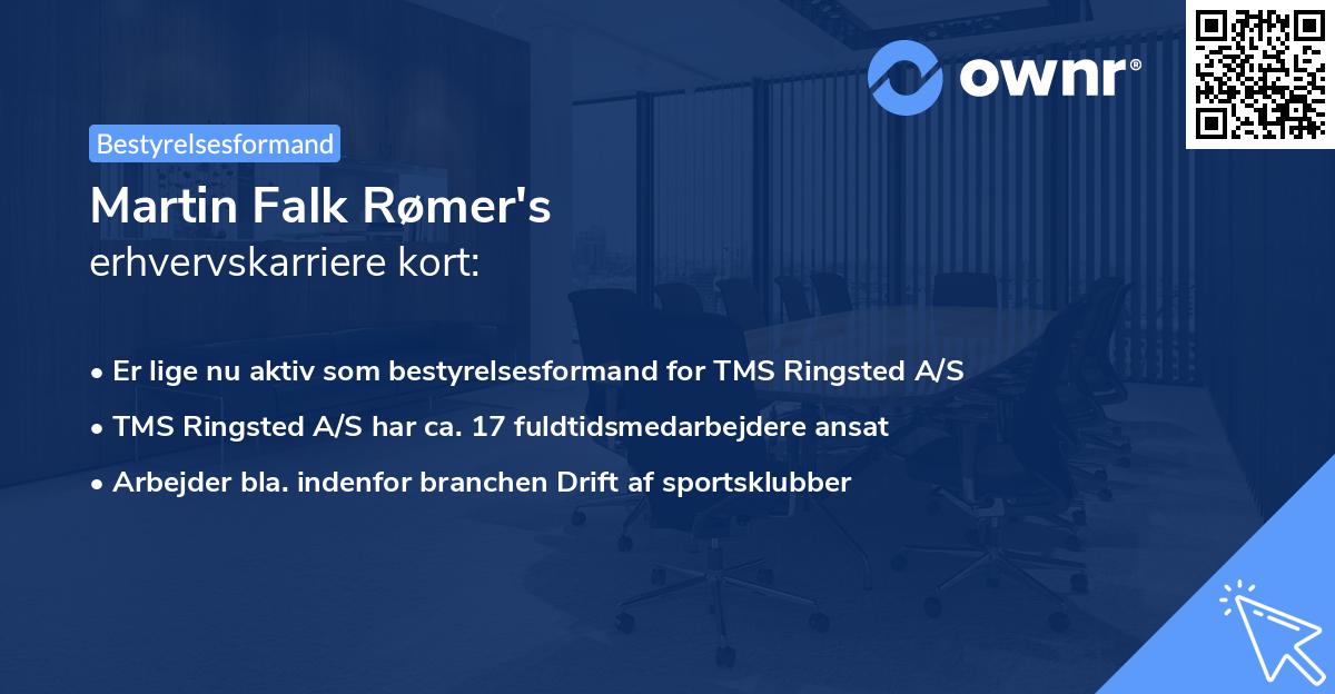 Martin Falk Rømer's erhvervskarriere kort