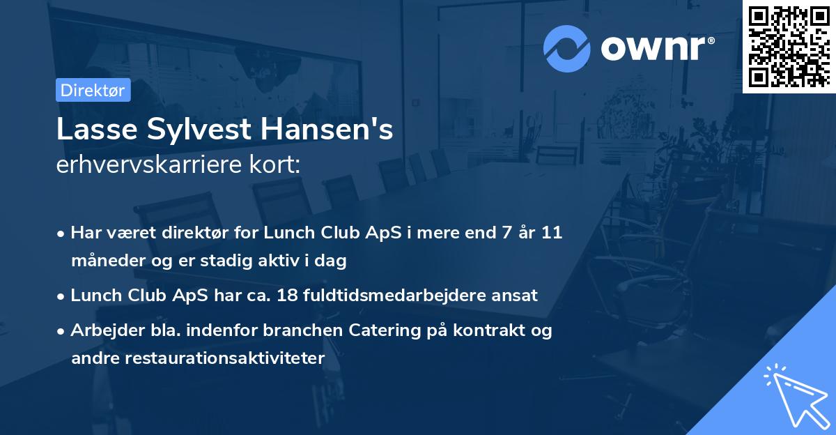 Lasse Sylvest Hansen's erhvervskarriere kort