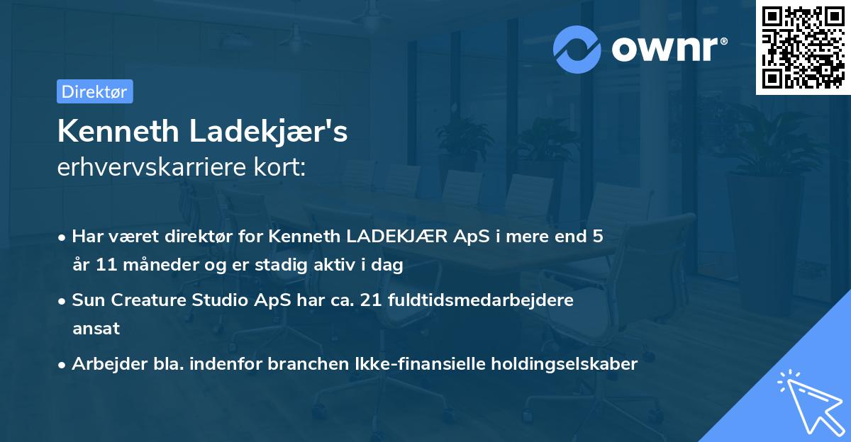 Kenneth Ladekjær's erhvervskarriere kort