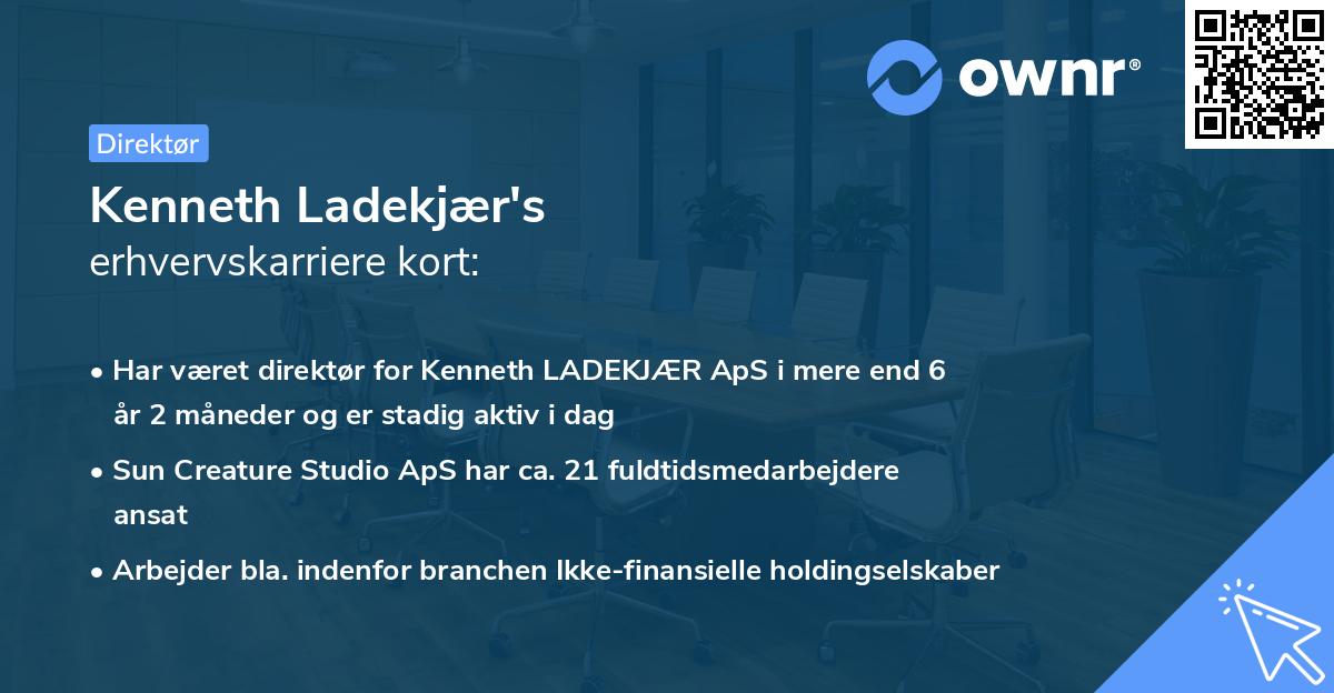 Kenneth Ladekjær's erhvervskarriere kort
