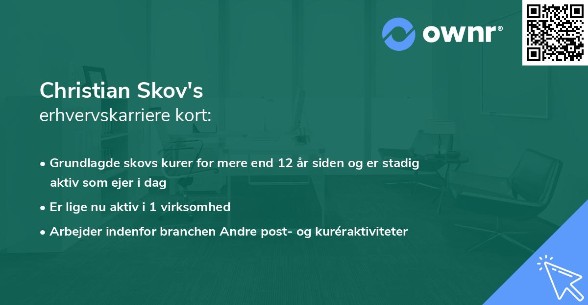 Christian Skov's erhvervskarriere kort