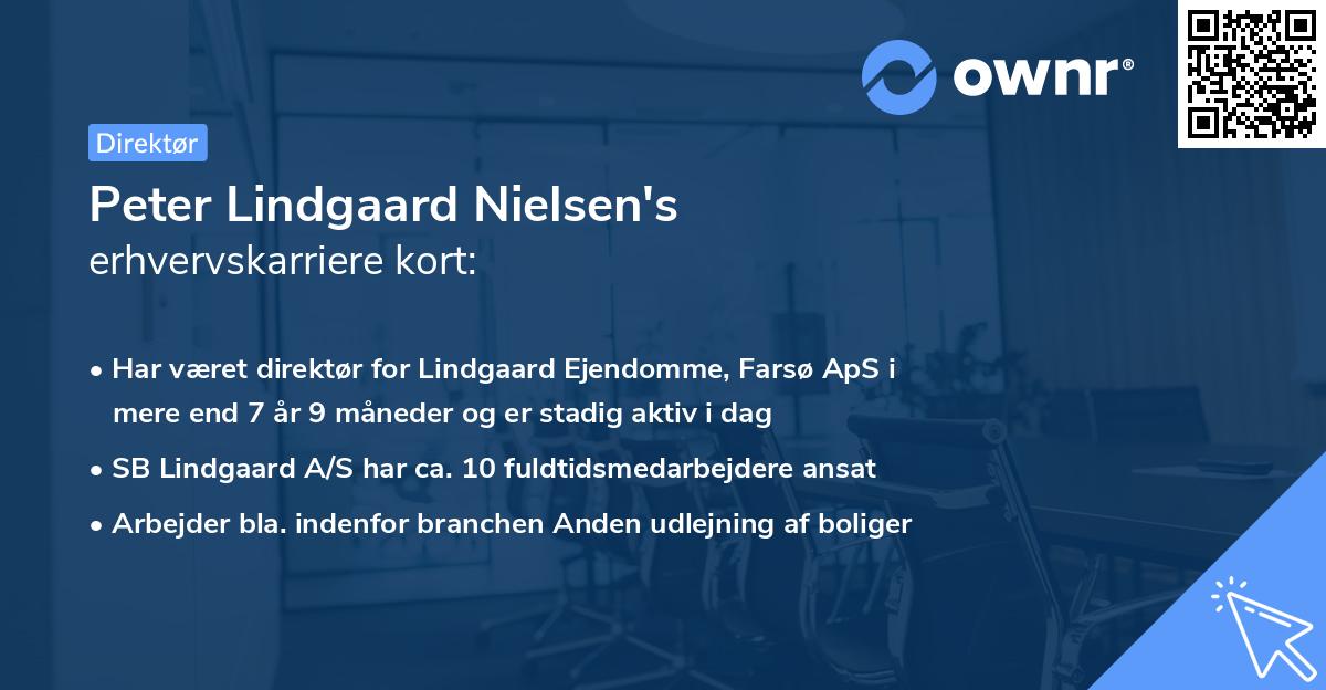 Peter Lindgaard Nielsen's erhvervskarriere kort