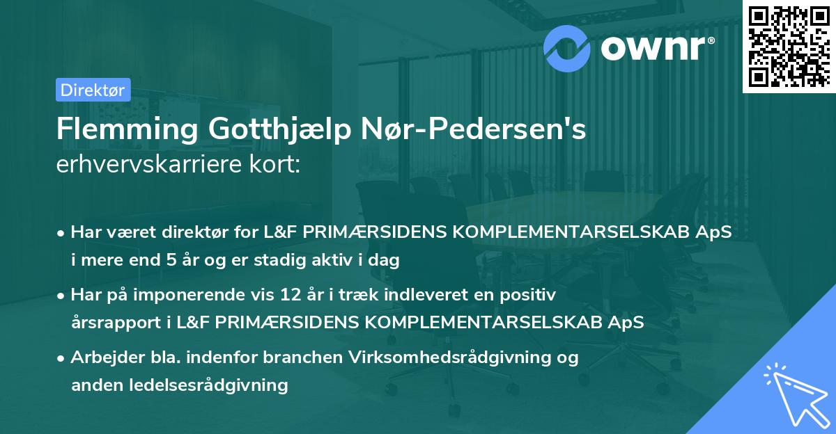 Flemming Gotthjælp Nør-Pedersen's erhvervskarriere kort