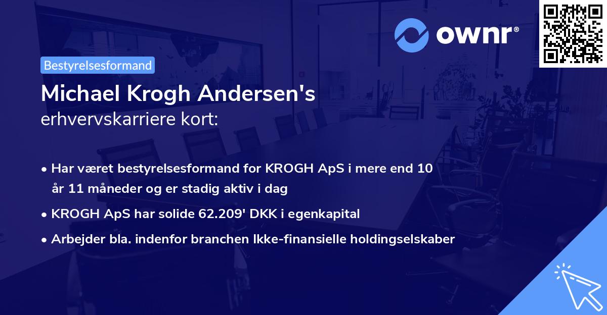 Michael Krogh Andersen's erhvervskarriere kort