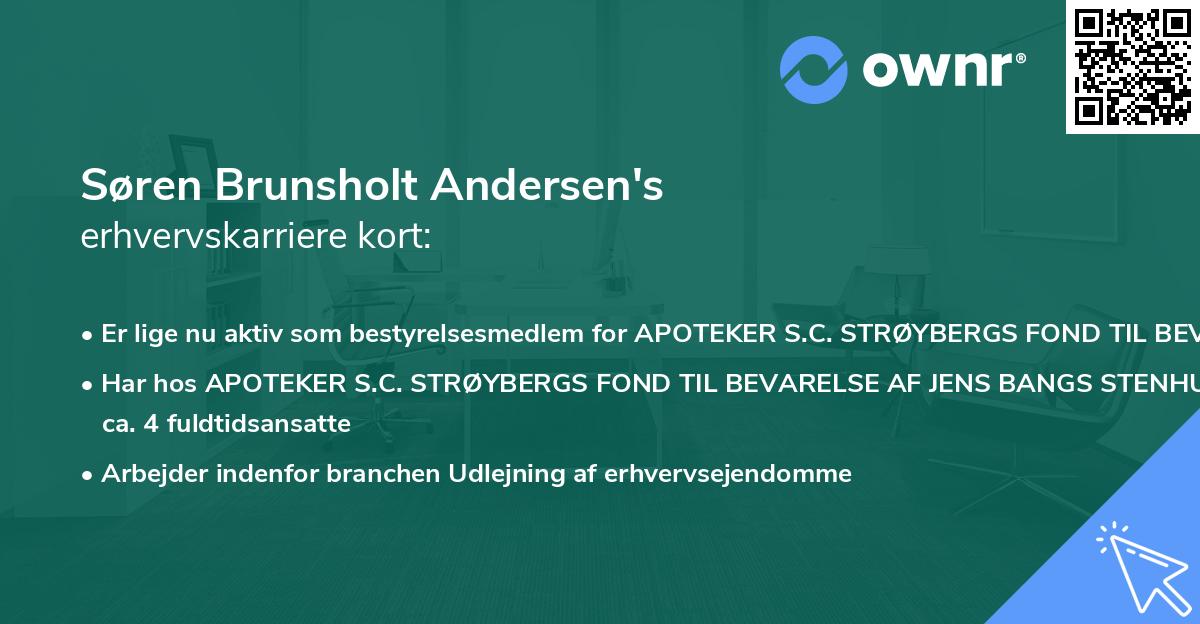 Søren Brunsholt Andersen's erhvervskarriere kort