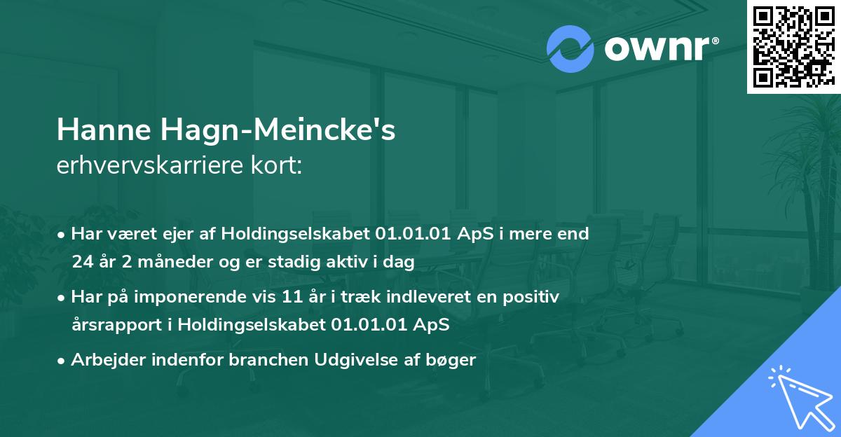 Hanne Hagn-Meincke's erhvervskarriere kort