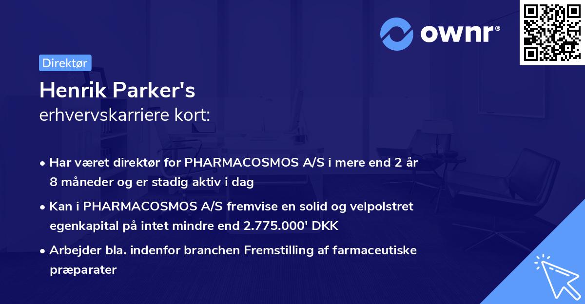 Henrik Parker's erhvervskarriere kort