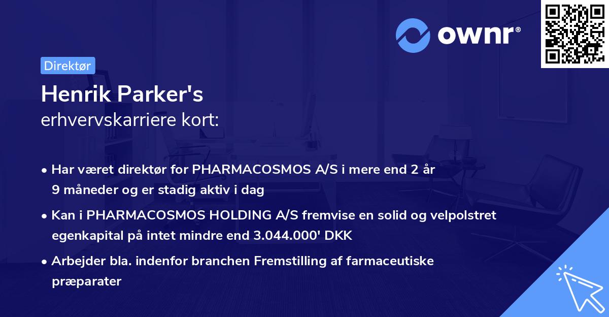 Henrik Parker's erhvervskarriere kort