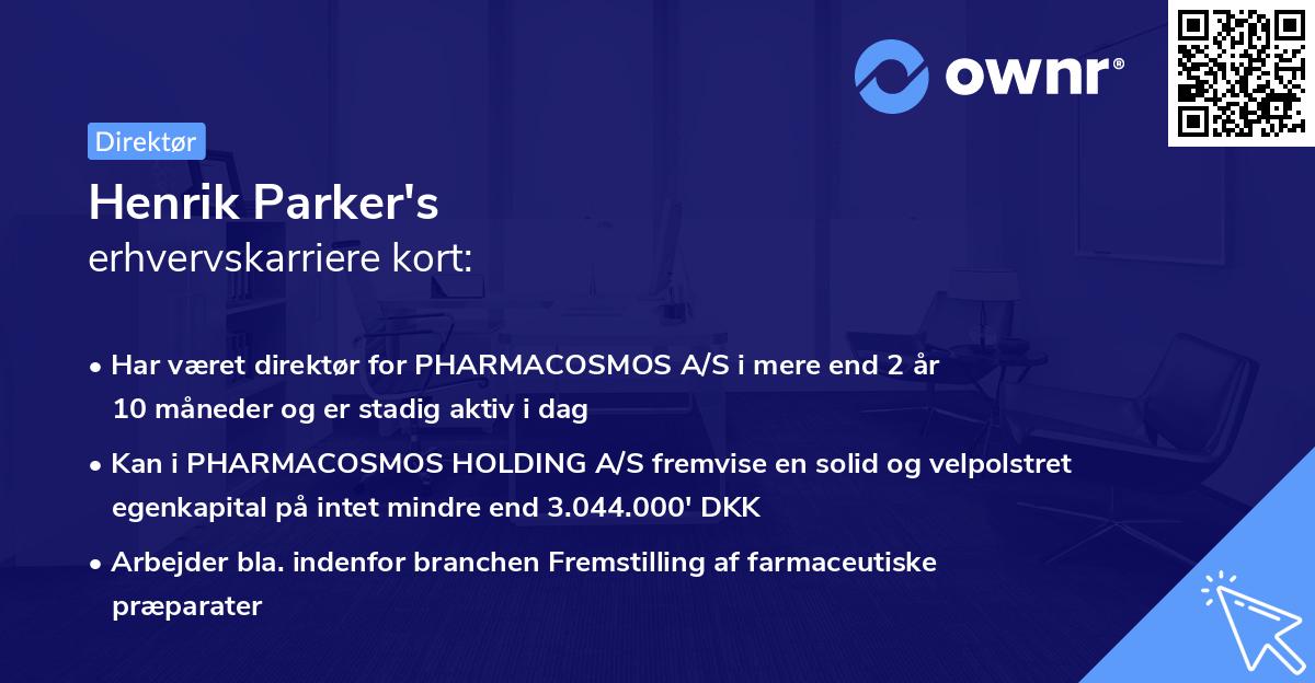 Henrik Parker's erhvervskarriere kort