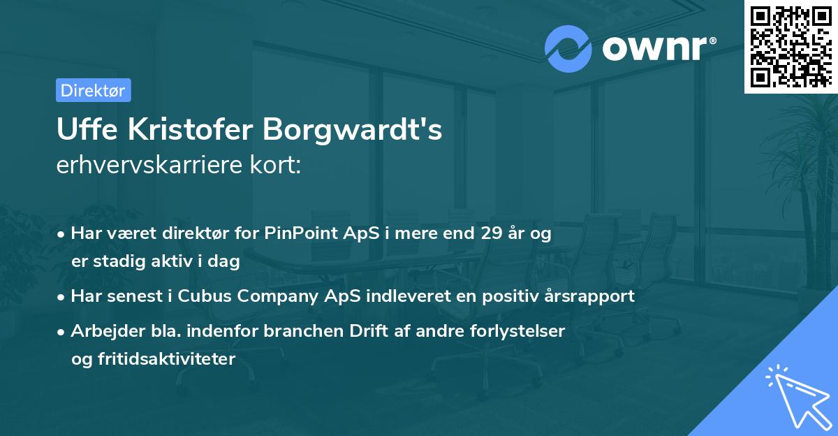 Uffe Kristofer Borgwardt's erhvervskarriere kort