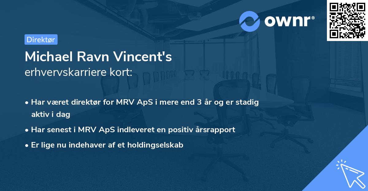 Michael Ravn Vincent's erhvervskarriere kort