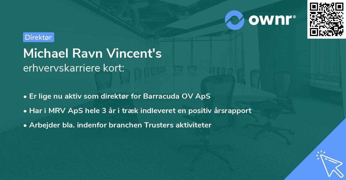 Michael Ravn Vincent's erhvervskarriere kort