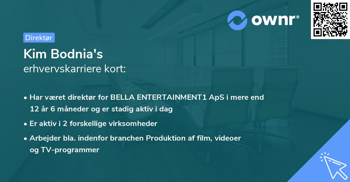 Kim Bodnia's erhvervskarriere kort
