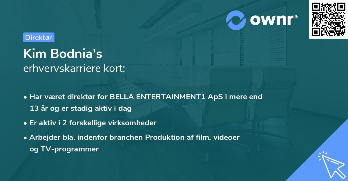 Kim Bodnia's erhvervskarriere kort