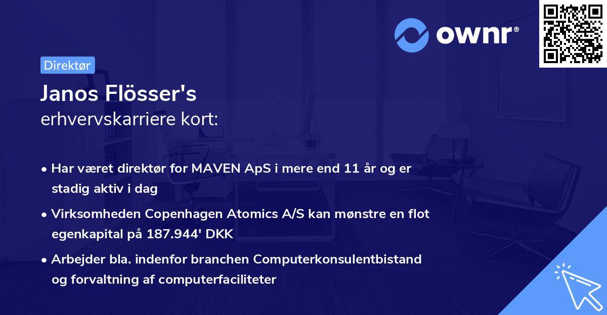 Janos Flösser's erhvervskarriere kort