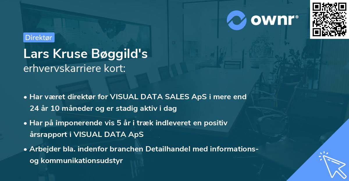 Lars Kruse Bøggild's erhvervskarriere kort