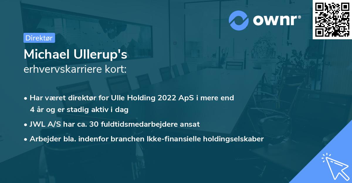 Michael Ullerup's erhvervskarriere kort