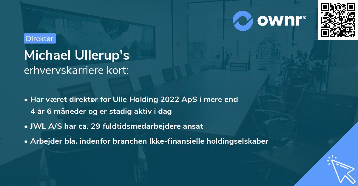 Michael Ullerup's erhvervskarriere kort