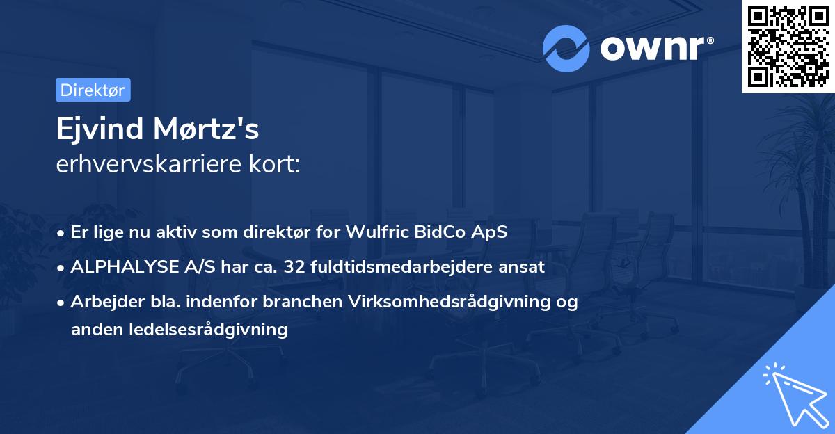 Ejvind Mørtz's erhvervskarriere kort