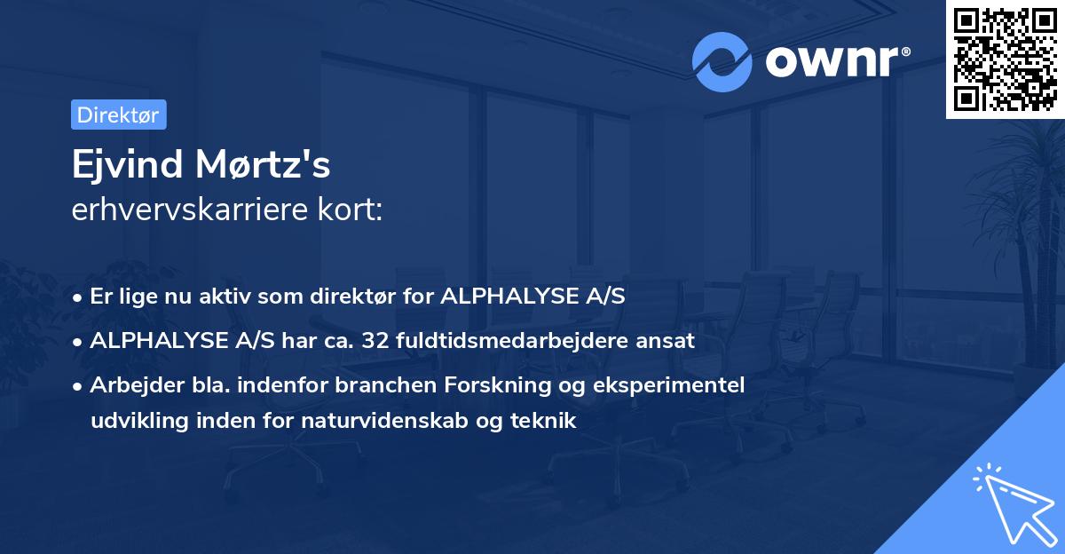 Ejvind Mørtz's erhvervskarriere kort