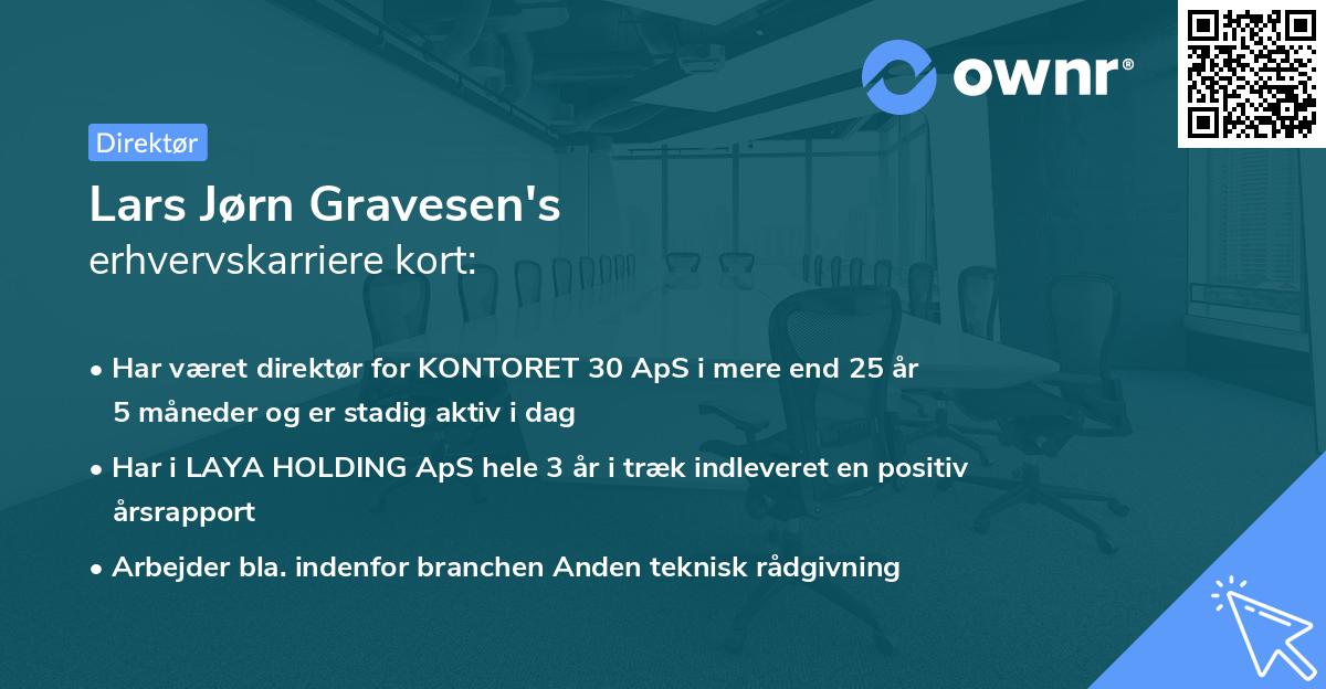 Lars Jørn Gravesen's erhvervskarriere kort