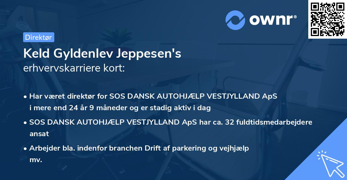 Keld Gyldenlev Jeppesen's erhvervskarriere kort