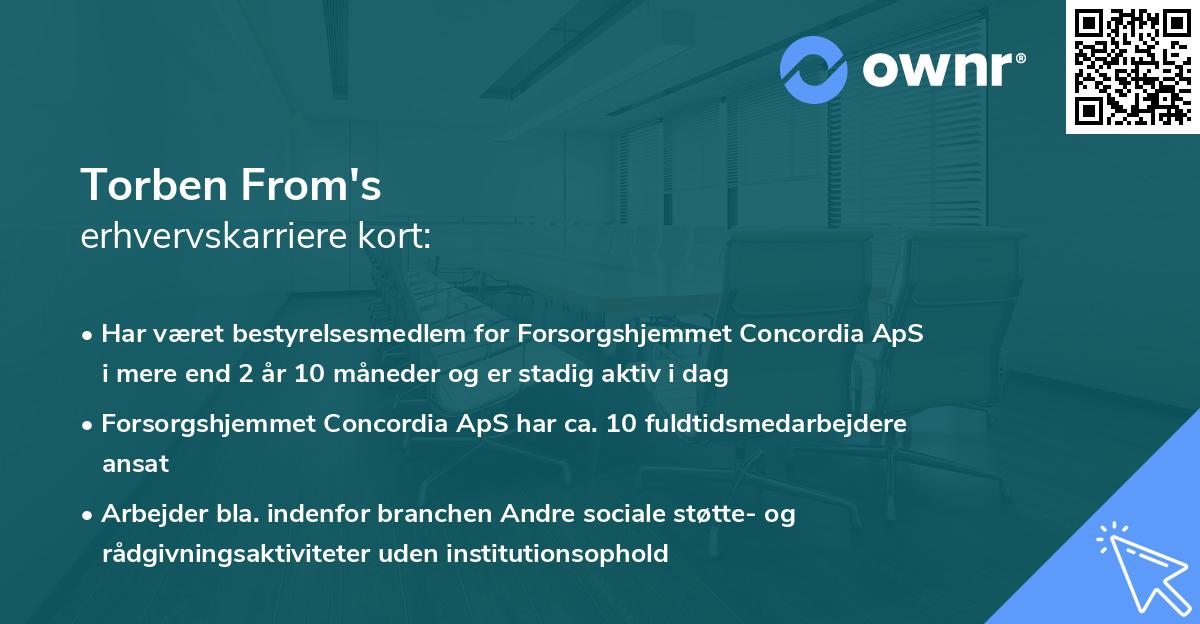 Torben From's erhvervskarriere kort