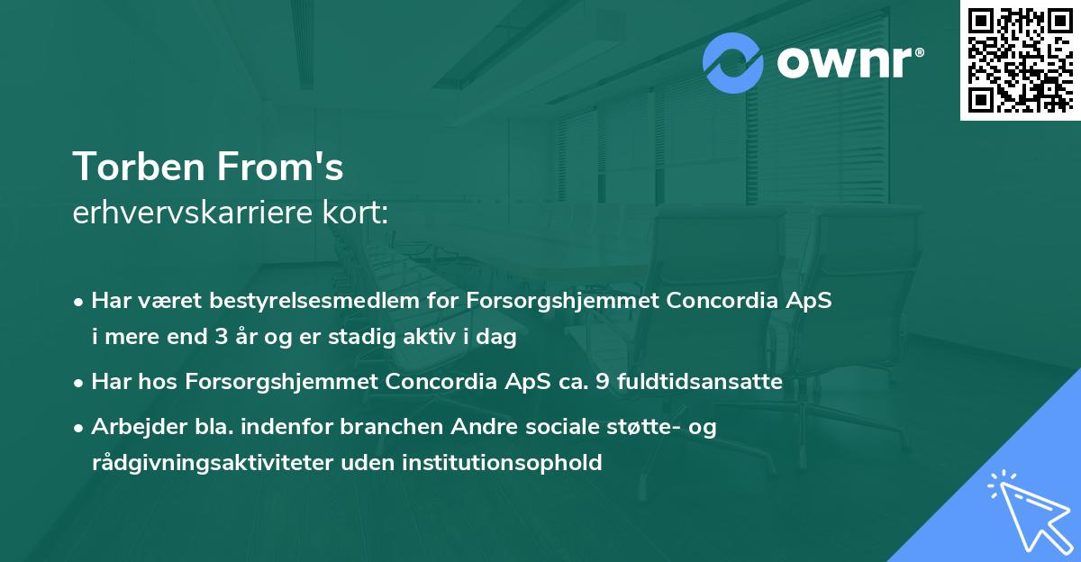 Torben From's erhvervskarriere kort