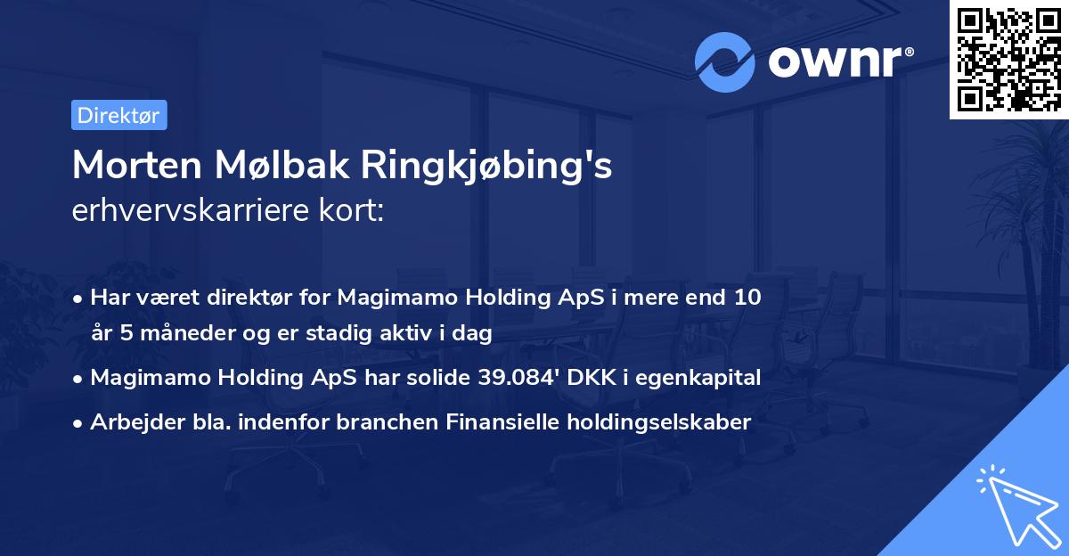 Morten Mølbak Ringkjøbing's erhvervskarriere kort