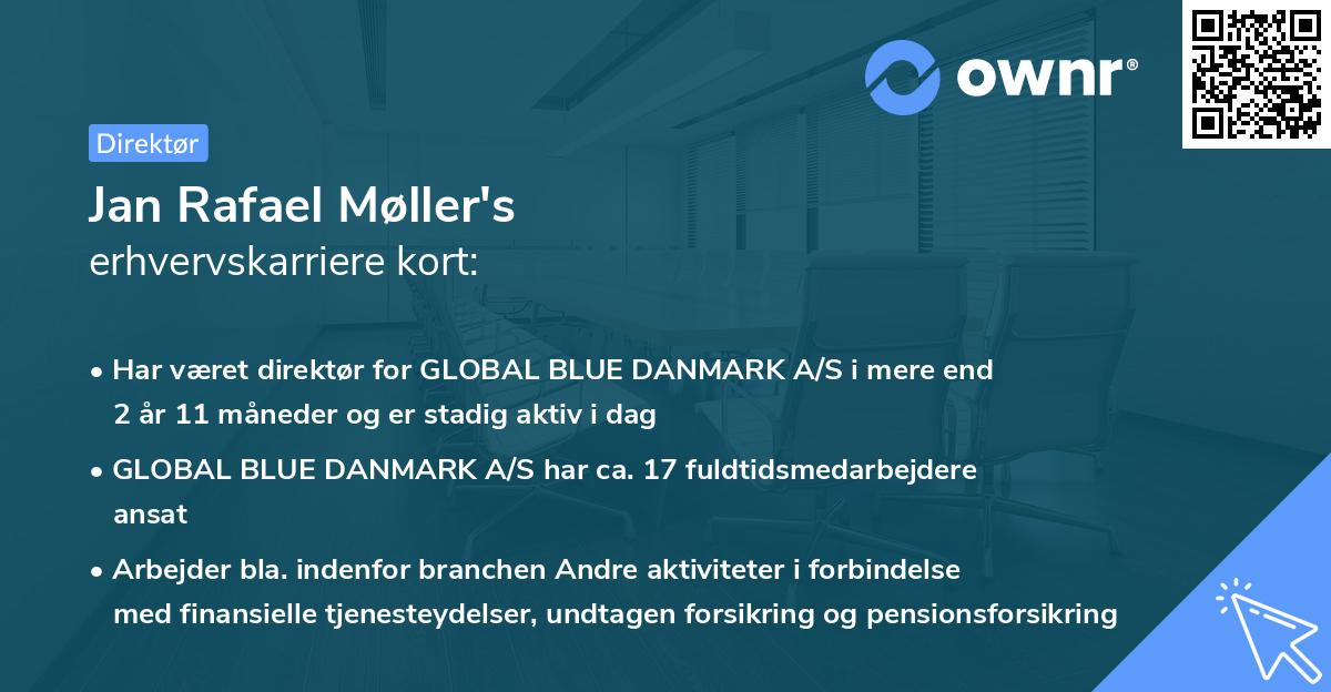 Jan Rafael Møller's erhvervskarriere kort