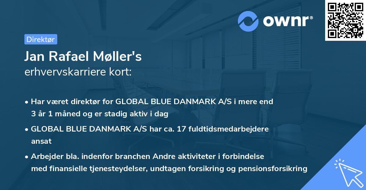 Jan Rafael Møller's erhvervskarriere kort