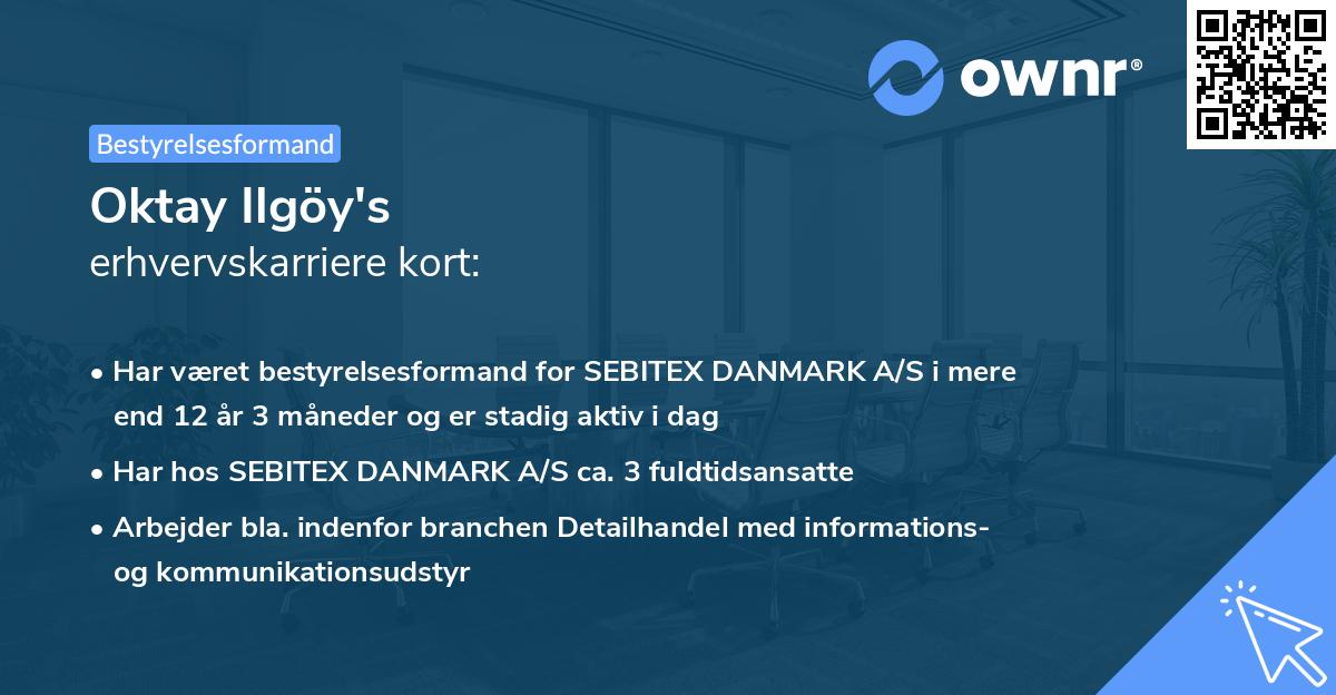 Oktay Ilgöy's erhvervskarriere kort