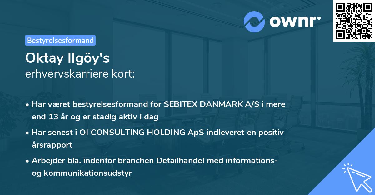 Oktay Ilgöy's erhvervskarriere kort