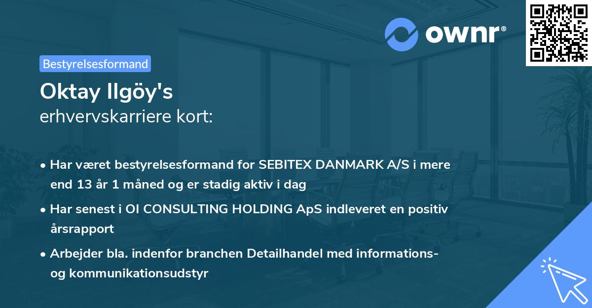 Oktay Ilgöy's erhvervskarriere kort