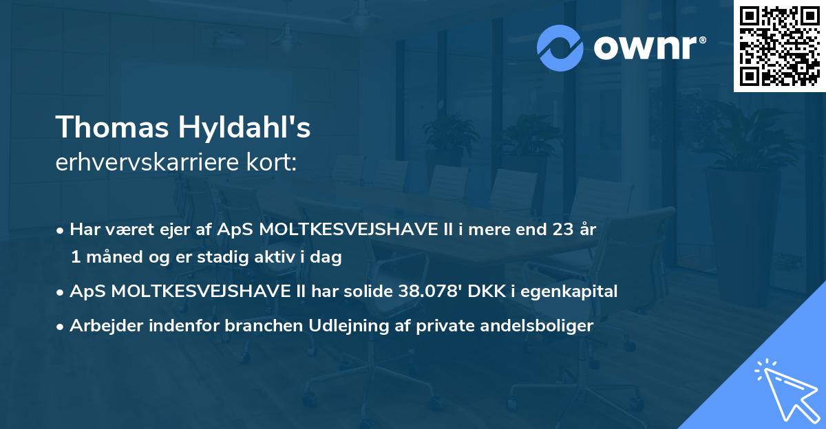 Thomas Hyldahl's erhvervskarriere kort