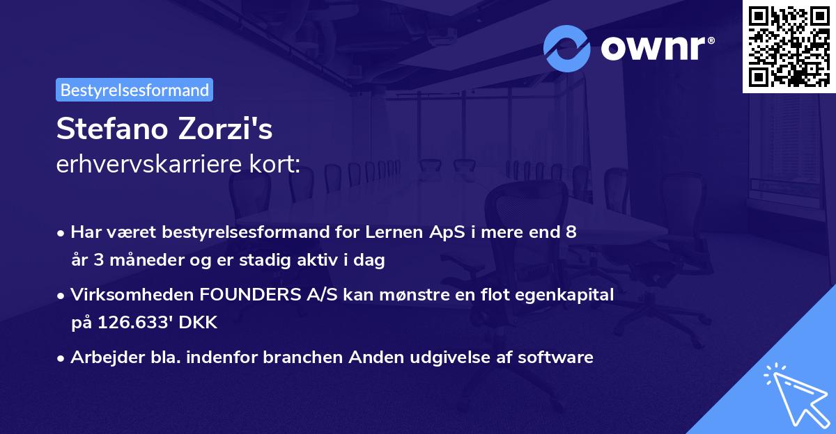 Stefano Zorzi's erhvervskarriere kort