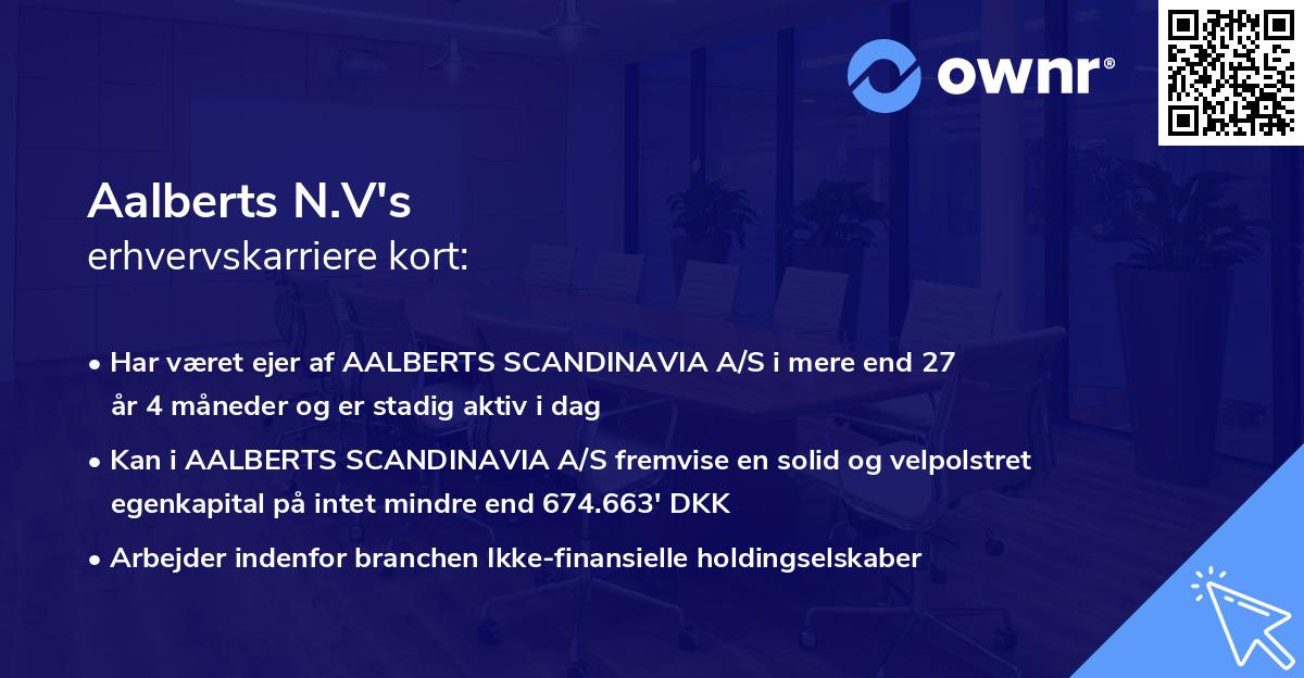 Aalberts N.V's erhvervskarriere kort