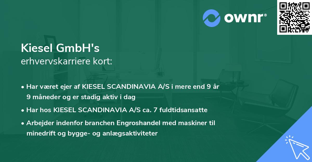 Kiesel GmbH's erhvervskarriere kort
