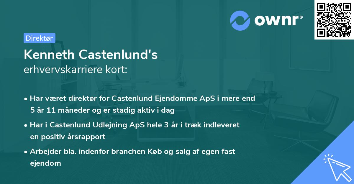 Kenneth Castenlund's erhvervskarriere kort