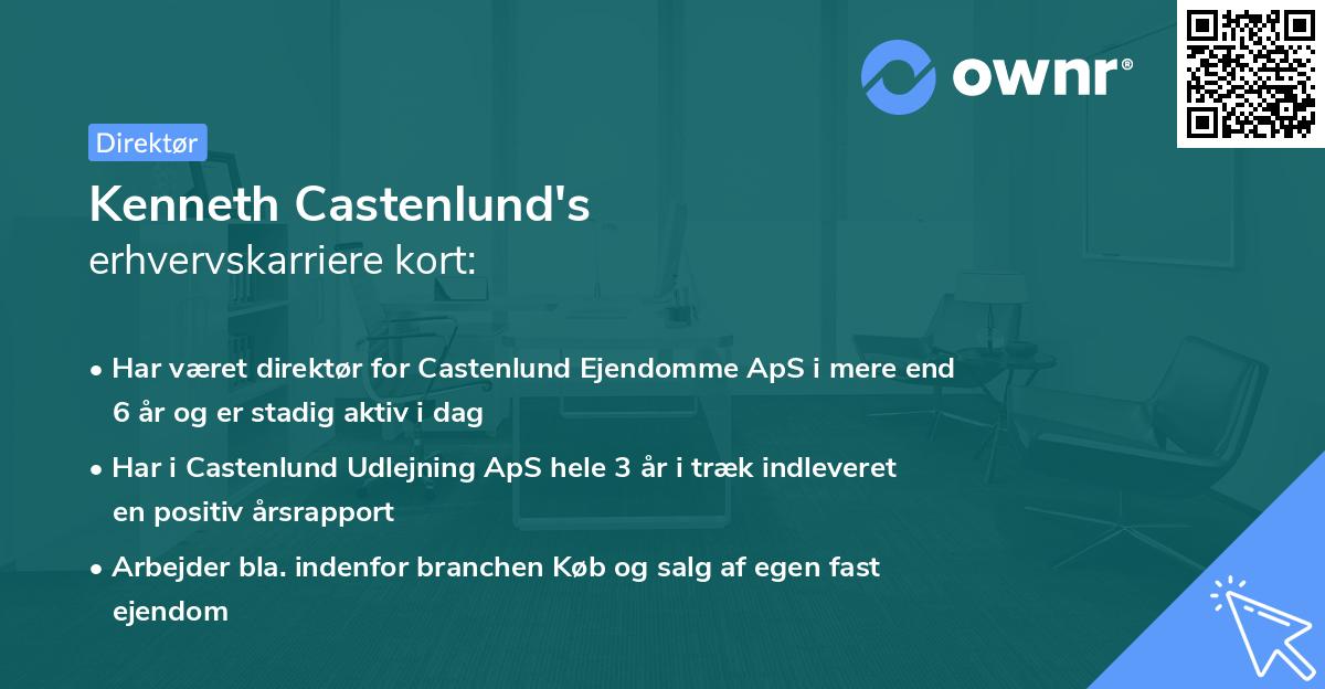 Kenneth Castenlund's erhvervskarriere kort