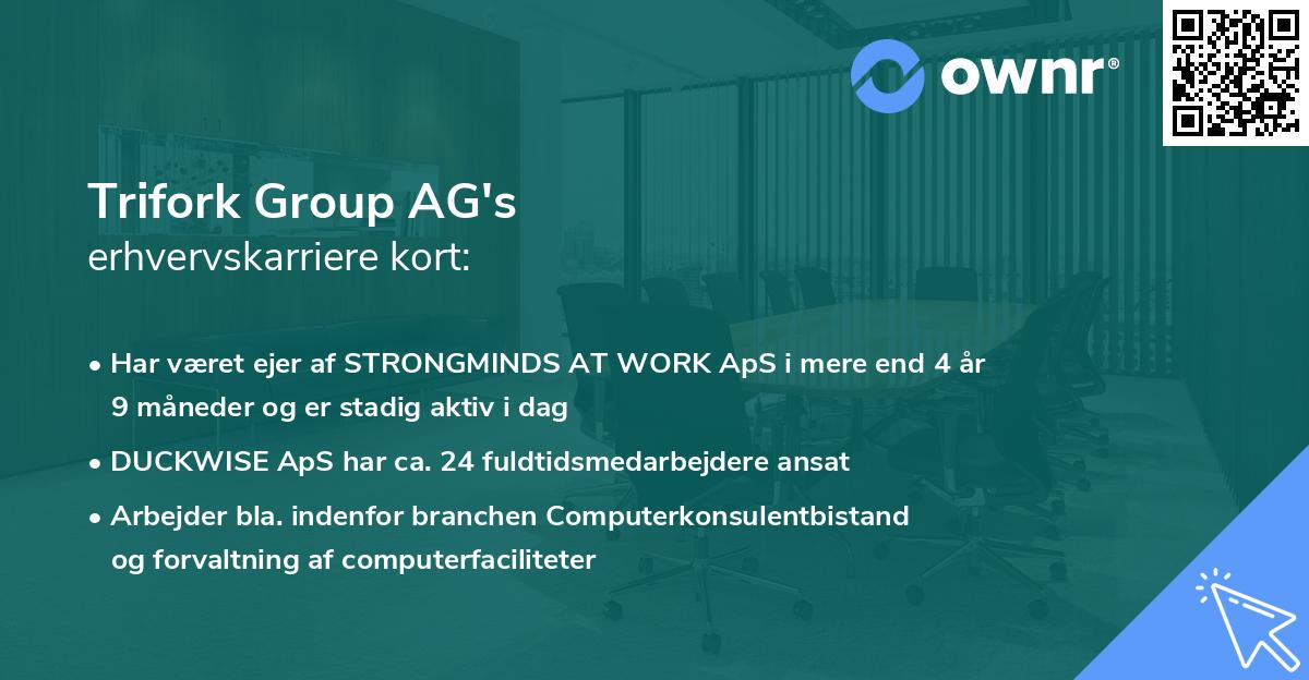 Trifork Group AG's erhvervskarriere kort