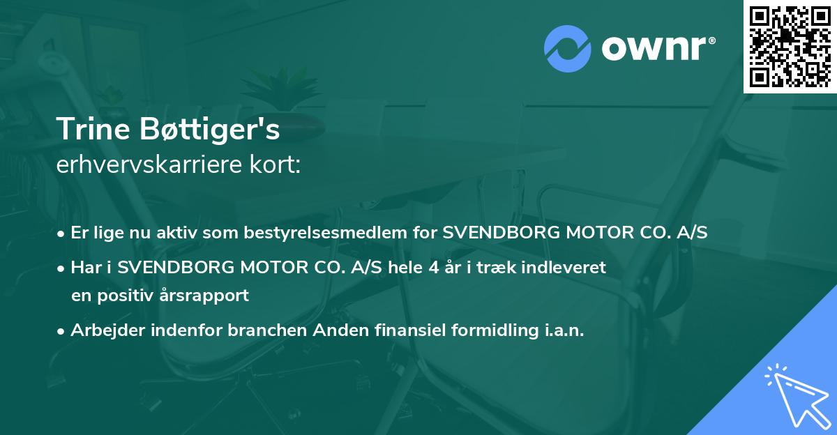 Trine Bøttiger's erhvervskarriere kort