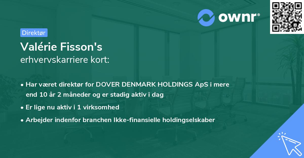 Valérie Fisson's erhvervskarriere kort