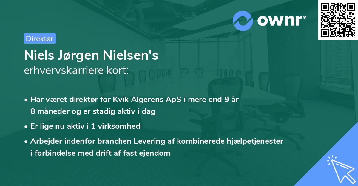 Niels Jørgen Nielsen's erhvervskarriere kort