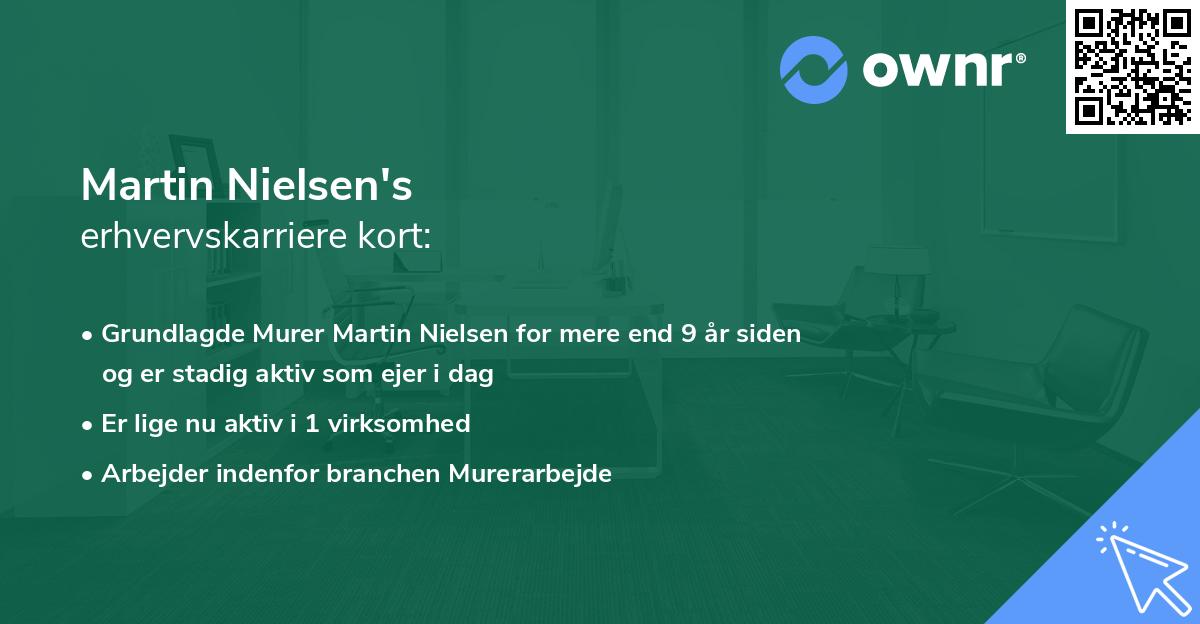 Martin Nielsen's erhvervskarriere kort