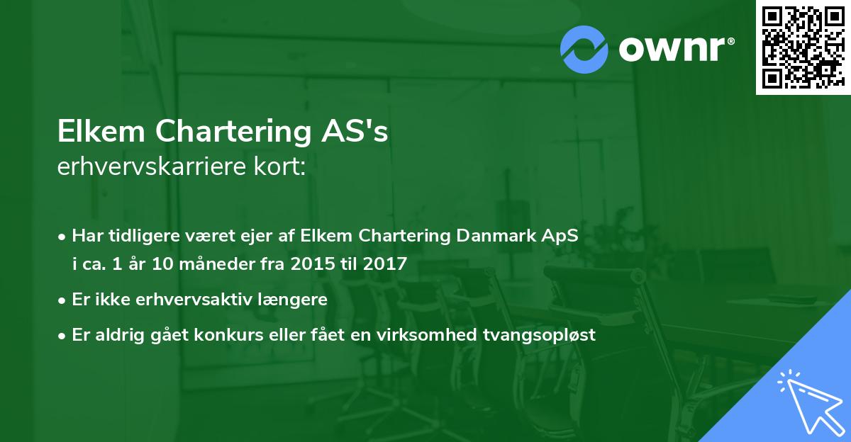 Elkem Chartering AS's erhvervskarriere kort