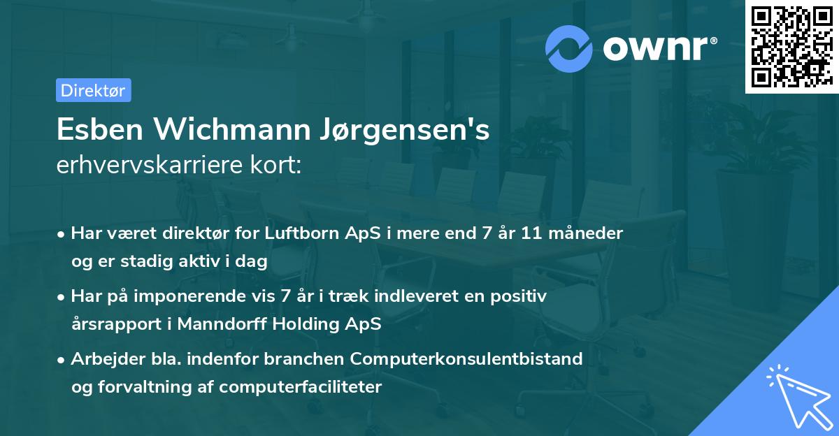 Esben Wichmann Jørgensen's erhvervskarriere kort