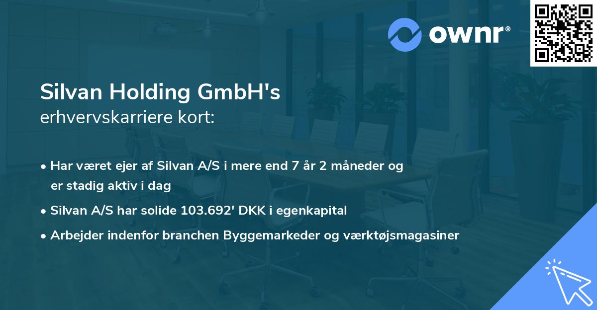 Silvan Holding GmbH's erhvervskarriere kort