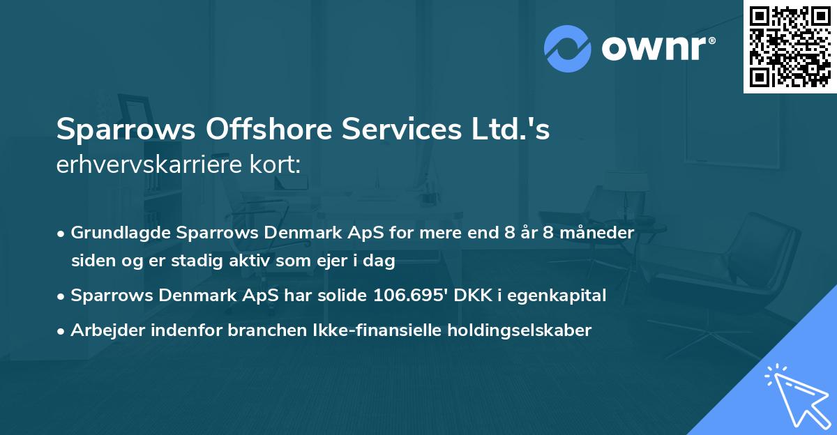 Sparrows Offshore Services Ltd.'s erhvervskarriere kort