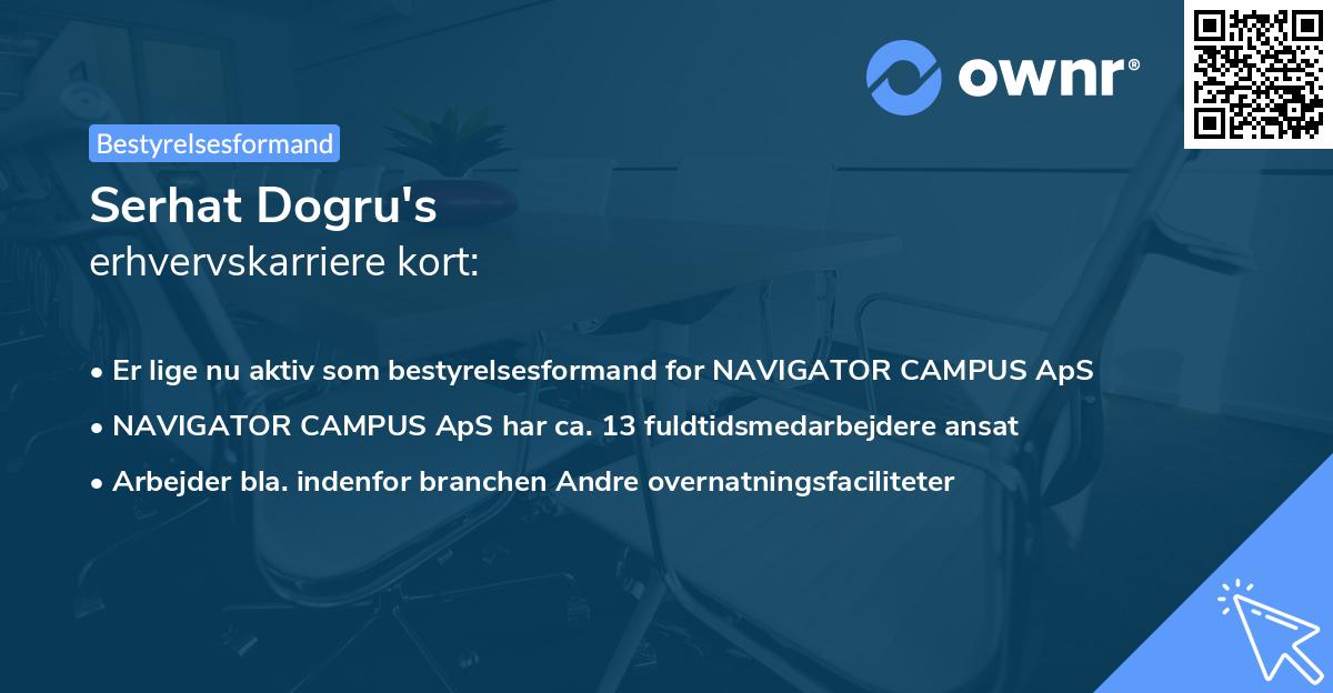 Serhat Dogru's erhvervskarriere kort